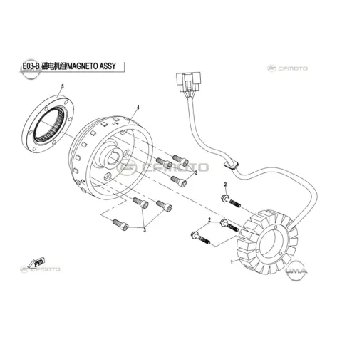 CFMoto CF1000ATR (T3B) Stator – 3. fotoğraf