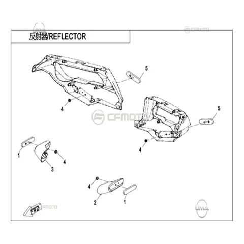 CFMoto CF1000ATR (T3B) Ön Tampon Sağ Reflektor Plastiği – 3. fotoğraf