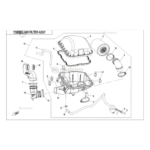 CFMoto CF1000ATR (T3B) Hava Filtresi Kapağı – 3. fotoğraf