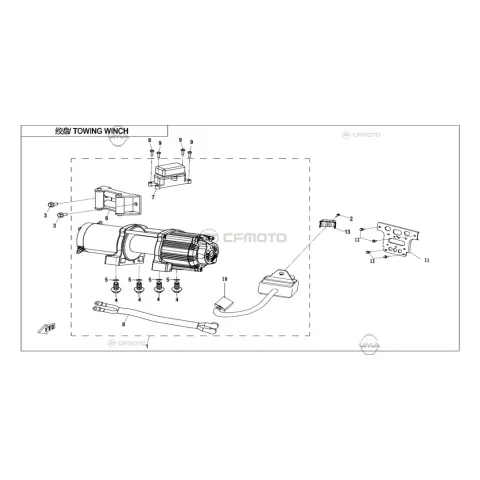 CFMoto CF1000ATR (T3B) (2022) Vinc Motoru Komple – 2. fotoğraf