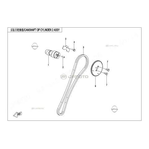 CFMoto CF1000ATR-2 (CF1000 Touring High) (T3B) Eksantrik Mili İi