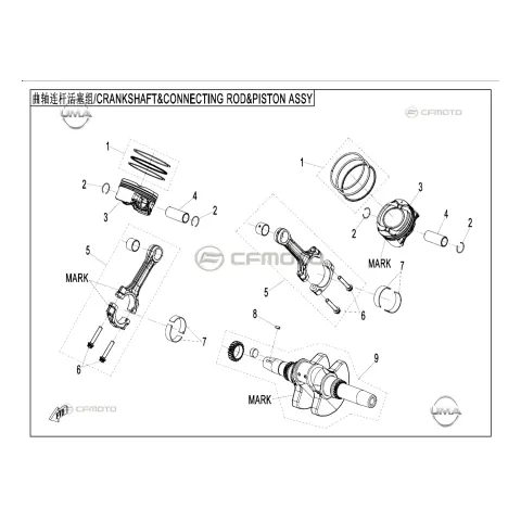 CFMoto CF1000ATR-2 (CF1000 Touring High) (T3B) Piston