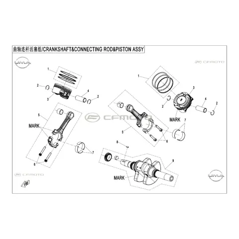 CFMoto CF1000ATR-2 (CF1000 Touring High) (T3B) Krank Kolu – 2. fotoğraf