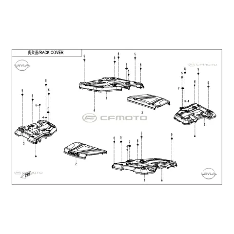 CFMoto CF1000ATR-2 (CF1000 Touring High) (T3B) Port Bagaj Üst Karenaj – 3. fotoğraf