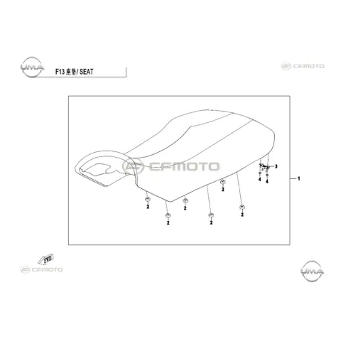 CFMoto CF400ATR 2L (T3B) Sele Komple