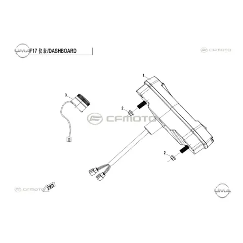 CFMoto CF400ATR 2L (T3B) Gösterge Paneli Komple