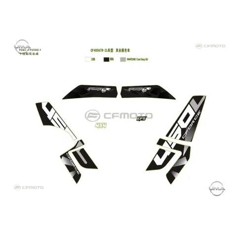 CFMoto CF400ATR 2L (T3B) Etiket Seti