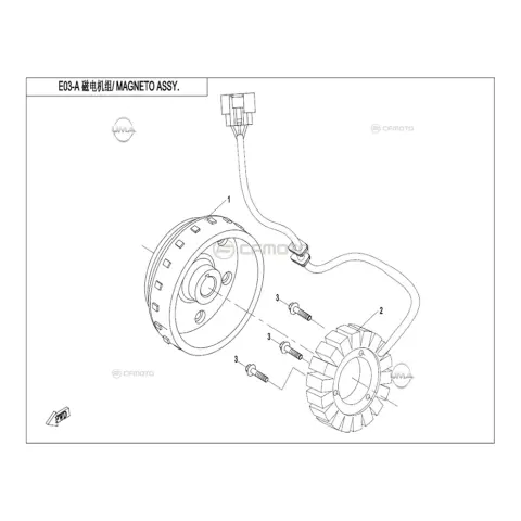 CFMoto CF450ATR-3L (T3B) Stator