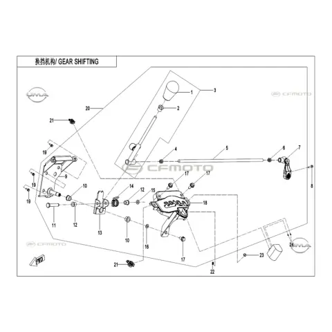 CFMoto CF500ATR-3 (T3B) Vites Degistirme Kontrol Mili – 3. fotoğraf