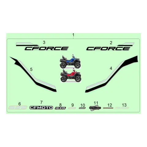 CFMoto CF600ATR-2LC (T3B) Etiket (Eps)Gri MDL
