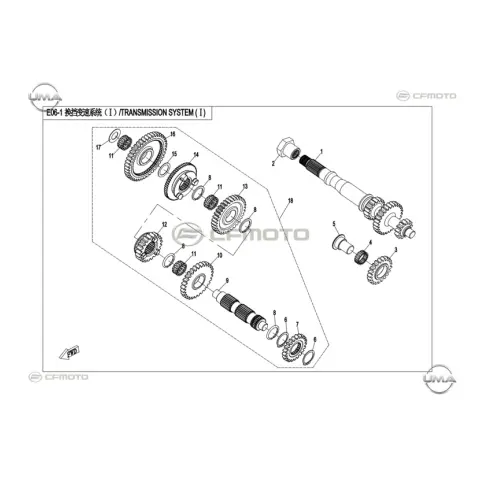 CFMoto CF800ATR (T3) Sanzuman Dişli Takımı – 3. fotoğraf