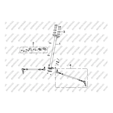 CFMoto CF800ATR (T3) Basamak Ruzgar Plastiği Braketi Sol Alt – 3. fotoğraf