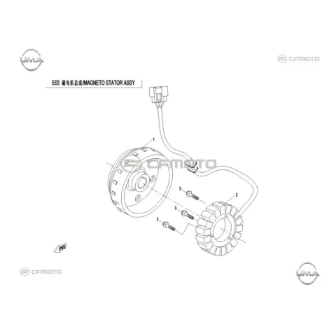 CFMoto Uforce 550 UTV Stator