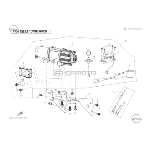 CFMoto Uforce 550 UTV Far Komple Sol – 3. fotoğraf