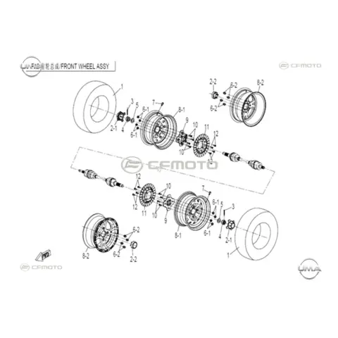 CFMoto Zforce 550 UTV Sağ Arka Fren Hortumu – 2. fotoğraf