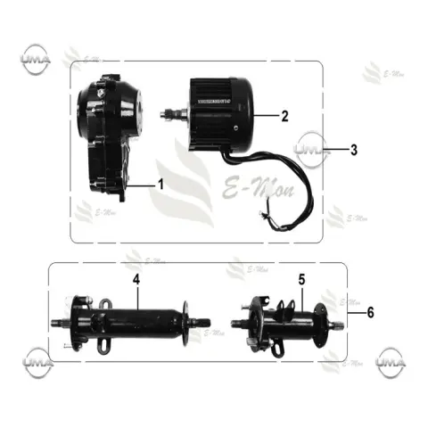 E-Mon Assist DS Motor (60V-1000W)