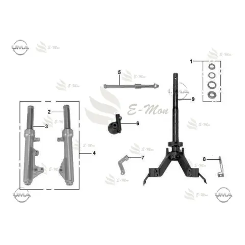 E-Mon Blink 3.0 Teker Montaj Aksami/On