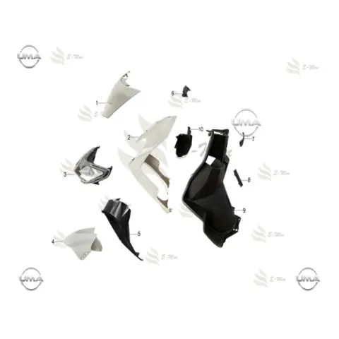 E-Mon Buddy Ön Çamurluk (Gri)