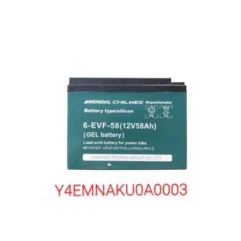 E-Mon Tigray Akü 12V 58A (223X145X175/14.8KG)