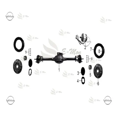 E-Mon TT Car-Go (2016) Somun Kapağı /Arka – 3. fotoğraf