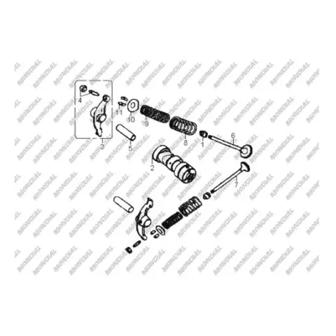Mondial 110 Hector Sport (Off Road) Civata M6X1X40 (Din 6921)