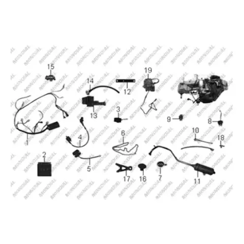Mondial 110 Hector Sport (Off Road) Ampul HS1 35/35W – 3. fotoğraf