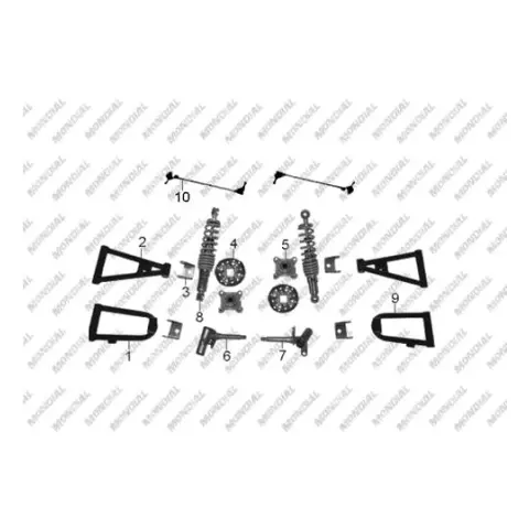 Mondial 110 Hector (2011) (Off Road) Arka Fren Disk Balatası