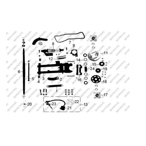 Mondial 150 FJX (Off Road) Arka Fren Diski