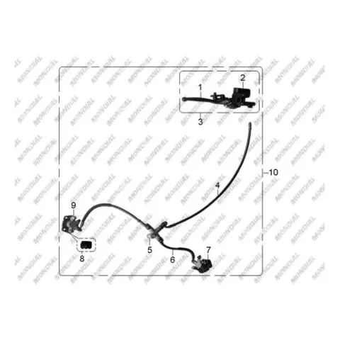 Mondial 150 Husky-X (Off Road) M. Gövde Montaj Aksamı
