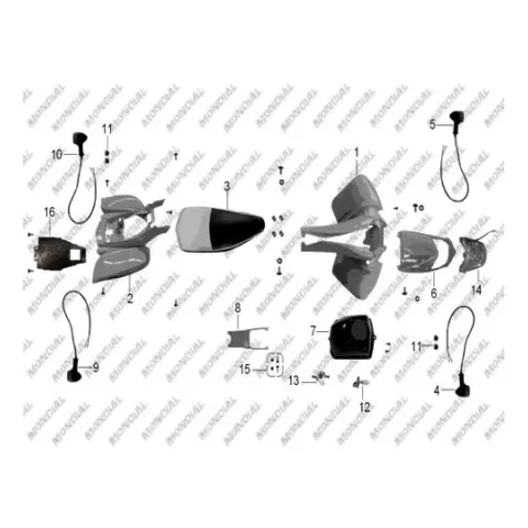 Mondial 200 Jackalx Piston
