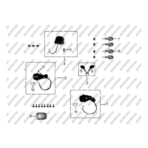 Mondial 250 Spider Karbüratör Manifoldu