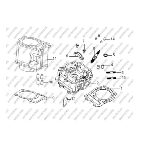 Mondial 250 Spiderx Buji DPR7EA (9)