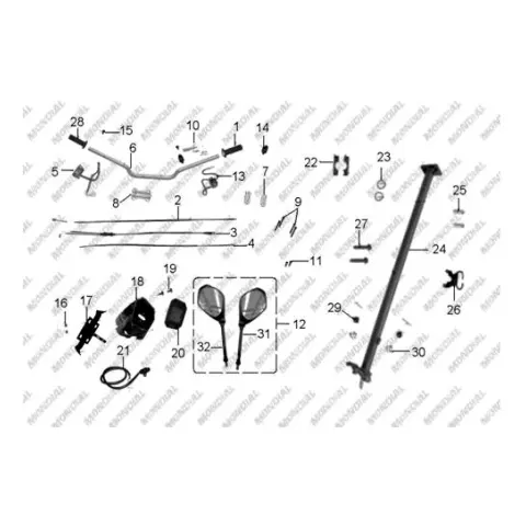 Mondial 250 Spiderx Piston