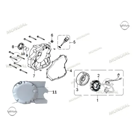 Mondial AU 200 Stator