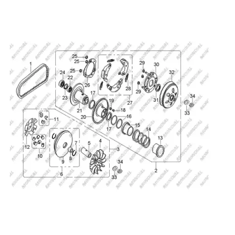 Mondial MD150 Hedge Ön Volan Takımı
