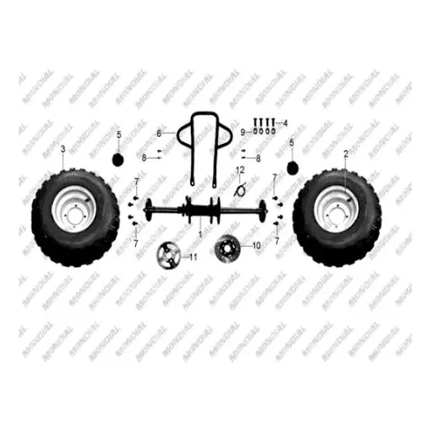 Mondial MD150 Hedge Akü 12V 7A (113X70X128/2.2KG)