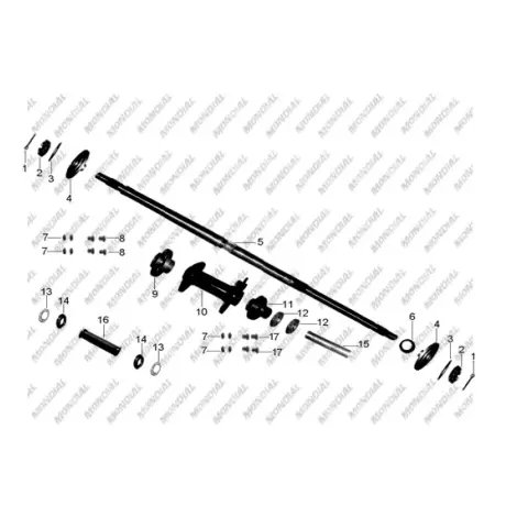 Mondial MD150 Hedge Civata M8X1.25X25 (Din 933)