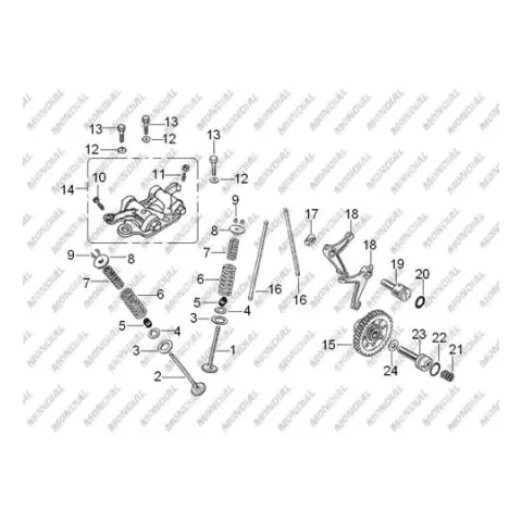 Mondial MD200 Jackal Krank Kutusu Ara Conta