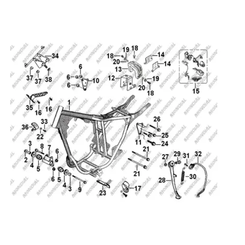 Mondial MD250 Hulk Civata M6X1X16 (Din 6921) – 3. fotoğraf