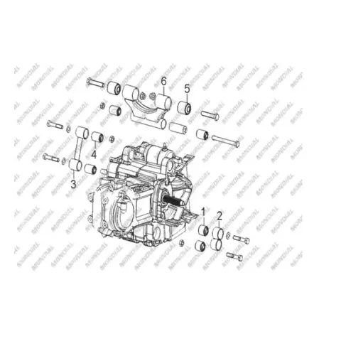Mondial Terralander 300 Motor Destek Kolu Takozu