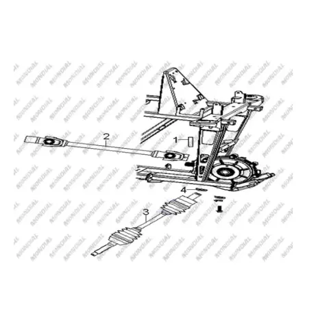 Mondial Terralander 300 Ön Aks Komple