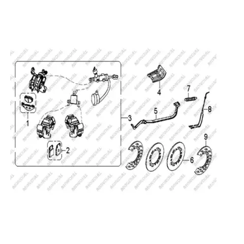 Mondial Terralender 200 Ön Fren Diski