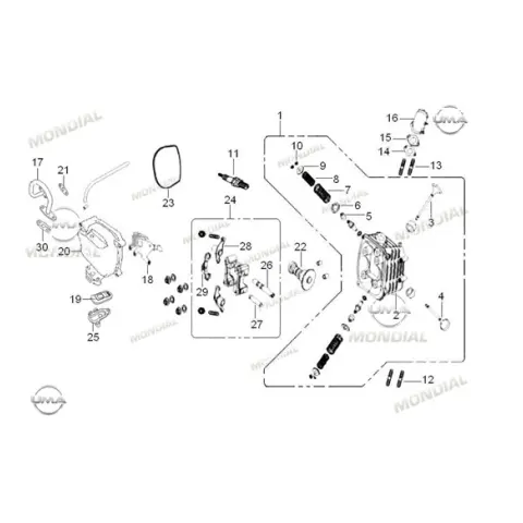 Mondial Terratrack 200 Külbütör Kapağı