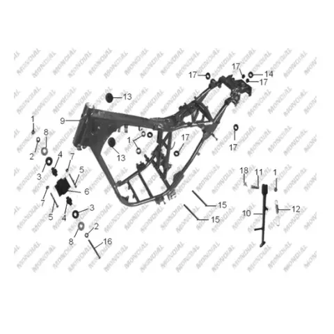 Mondial 250 MCT Motor Destek Takozu – 3. fotoğraf