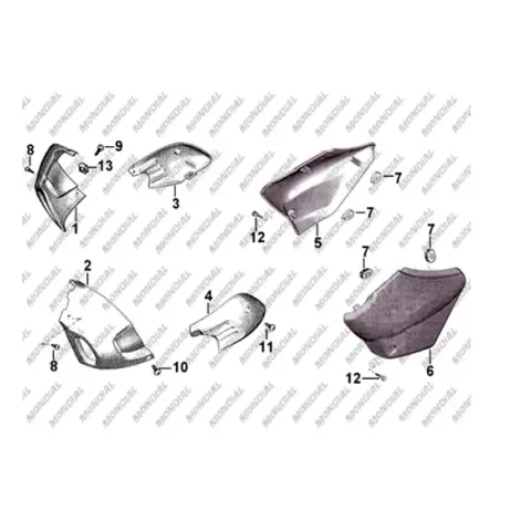 Mondial 250 MCT Civata M5X0.8X12 (Din 7985)