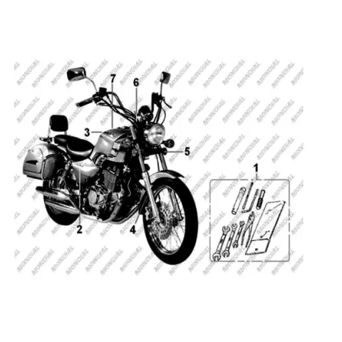 Mondial 250 MCT Gidon Gösterge Grubu Amblemi – 2. fotoğraf