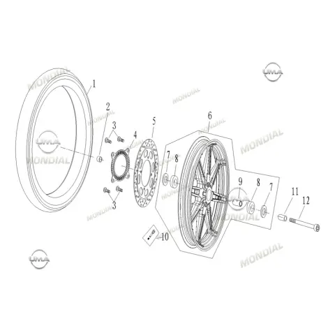 Mondial 250 Nevada Dış Lastik (100/80-17) (Tubeless)