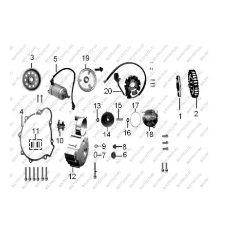 Mondial X-Treme Enduro 250 Rotor
