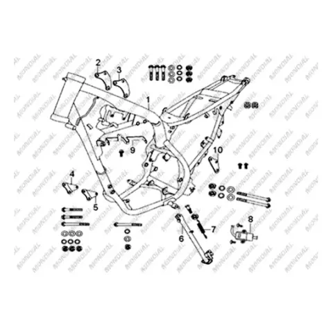 Mondial X-Treme Max 150 Şasi (X-Treme Max)