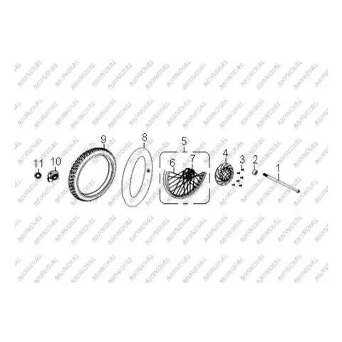 Mondial X-Treme Max 150 Flanslı Kilitli Somun M12X1.25 – 3. fotoğraf
